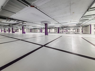 Parkdeck und Tiefgaragen